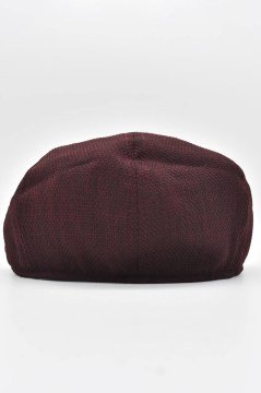 Erkek 8 Parça Keten Kasket - Bordo