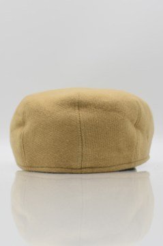Erkek Yünlü Camel Kasket Kışlık Şapka