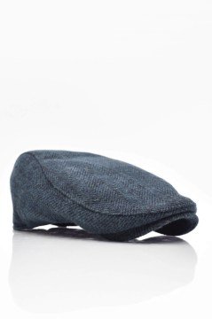 Erkek Yün Şapka Heritage Kışlık Kasket Flat Cap-Lacivert