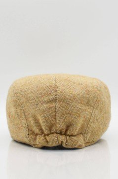 Erkek Yün Şapka Heritage Kışlık Kasket Flat Cap-Camel