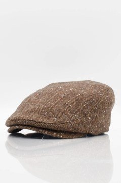 Erkek Yün Şapka Heritage Kışlık Kasket Flat Cap-Vizon
