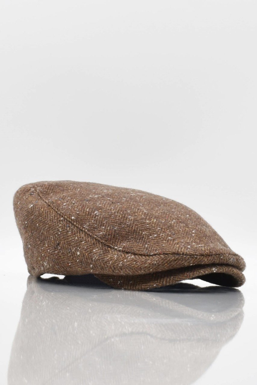 Erkek Yün Şapka Heritage Kışlık Kasket Flat Cap-Vizon