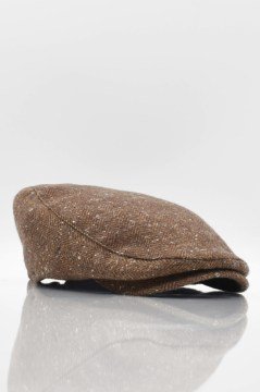 Erkek Yün Şapka Heritage Kışlık Kasket Flat Cap-Vizon