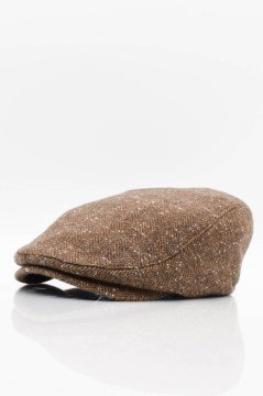 Erkek Yün Şapka Heritage Kışlık Kasket Flat Cap-Vizon