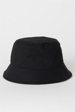 Uv Korumalı Siyah Bucket Şapka