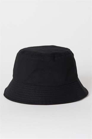 Uv Korumalı Siyah Bucket Şapka