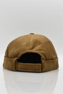 Kışlık Kadife Takke Hip-Hop Bere Docker Şapka-Camel
