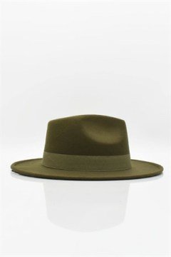 Erkek Fedora Şapka-Haki