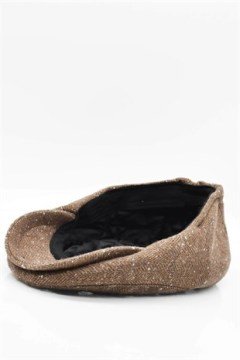 Erkek Yün Şapka Heritage Kışlık Kasket Flat Cap-Vizon