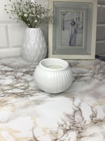 Tealight Mumluk Dekoratif Tealight Mumluk Beyaz