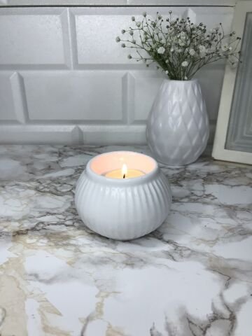 Tealight Mumluk Dekoratif Tealight Mumluk Beyaz
