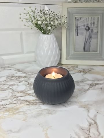 Tealight Mumluk Dekoratif Tealight Mumluk Antrasit