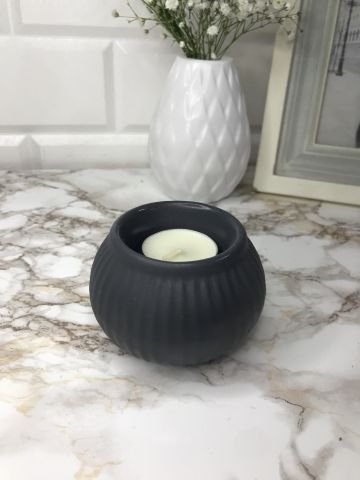Tealight Mumluk Dekoratif Tealight Mumluk Antrasit