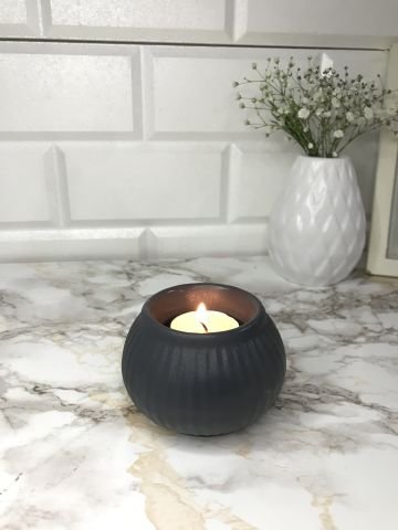 Tealight Mumluk Dekoratif Tealight Mumluk Antrasit