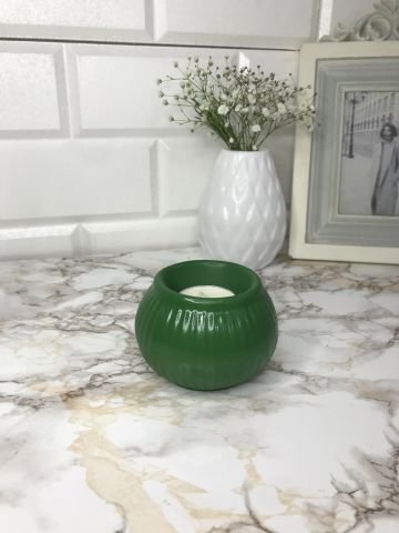 Tealight Mumluk Dekoratif Tealight Mumluk Yeşil