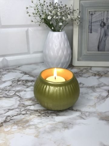 Tealight Mumluk Dekoratif Tealight Mumluk Gold