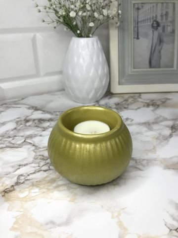 Tealight Mumluk Dekoratif Tealight Mumluk Gold