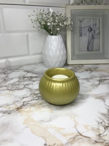 Tealight Mumluk Dekoratif Tealight Mumluk Gold