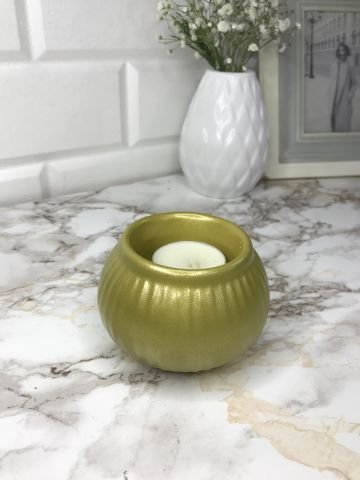 Tealight Mumluk Dekoratif Tealight Mumluk Gold