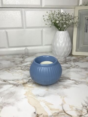 Tealight Mumluk Dekoratif Tealight Mumluk İndigo Mavi