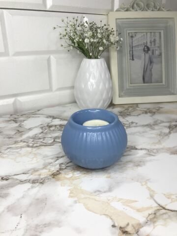 Tealight Mumluk Dekoratif Tealight Mumluk İndigo Mavi