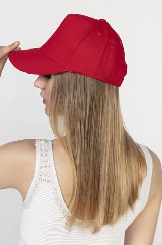 Kadın Yürüyüş Şapka Kırmızı Beyzbol Şapkası Spor Şapka Cırtlı Kep