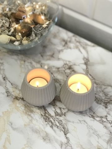 Tealight Mumluk Dekoratif Tealight Mumluk Bej
