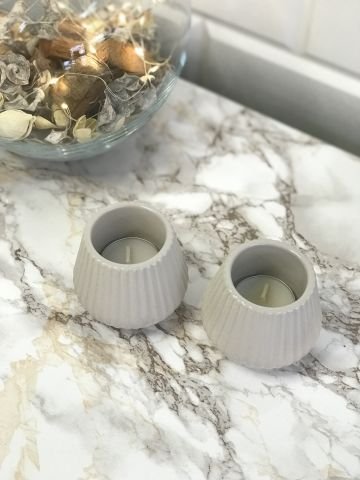 Tealight Mumluk Dekoratif Tealight Mumluk Bej