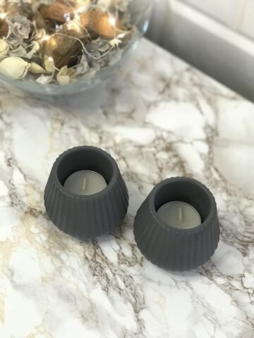 Tealight Mumluk Dekoratif Tealight Mumluk Antrasit