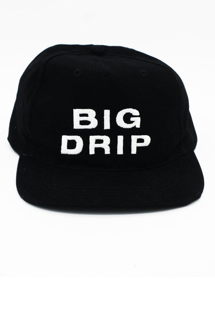 Unisex Hiphop Şapka Siyah Nakışlı Pamuk Big Drip