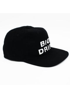 Unisex Hiphop Şapka Siyah Nakışlı Pamuk Big Drip