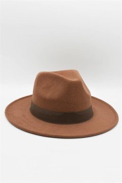 Kadın Taba Şapka Trend Fötr Kovboy Fedora Şapka