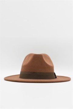 Kadın Taba Şapka Trend Fötr Kovboy Fedora Şapka