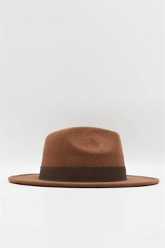 Kadın Taba Şapka Trend Fötr Kovboy Fedora Şapka