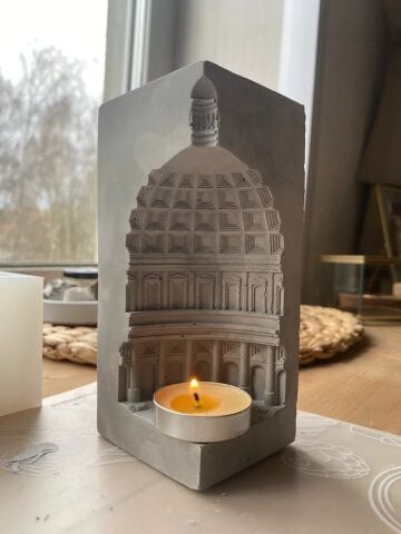 Mimari Mumluk 3 Boyutlu Katedral ve Mihrap Hediyelik Beyaz
