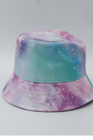 Desenli Bucket Şapka Desenli Kadın Kova Şapka Unisex