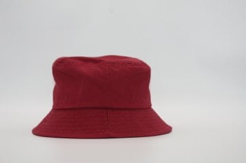 Kadın Kırmızı Uv Korumalı Seyehat Bucket Şapka
