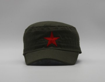 Yıldızlı Fidel Castro Che Guevara Şapkası Yeşil Renk Kastro Şapka