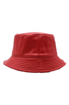 Kadın Suni Deri Kışlık Bucket Balıkçı Şapka