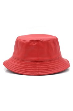 Kadın Suni Deri Kışlık Bucket Balıkçı Şapka