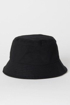 Uv Korumalı Siyah Bucket Şapka