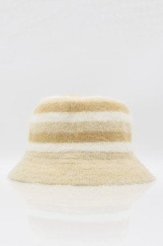 Angora Yünü Camel Renk Bucket Şapka