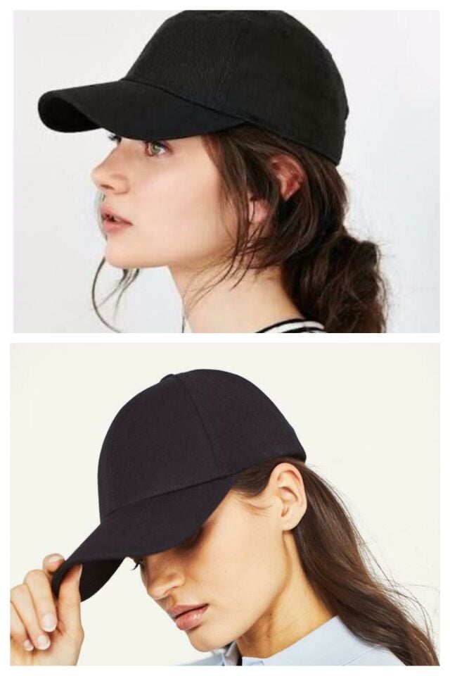 Unisex Ayarlanabilir Siyah Spor Basic Şapka