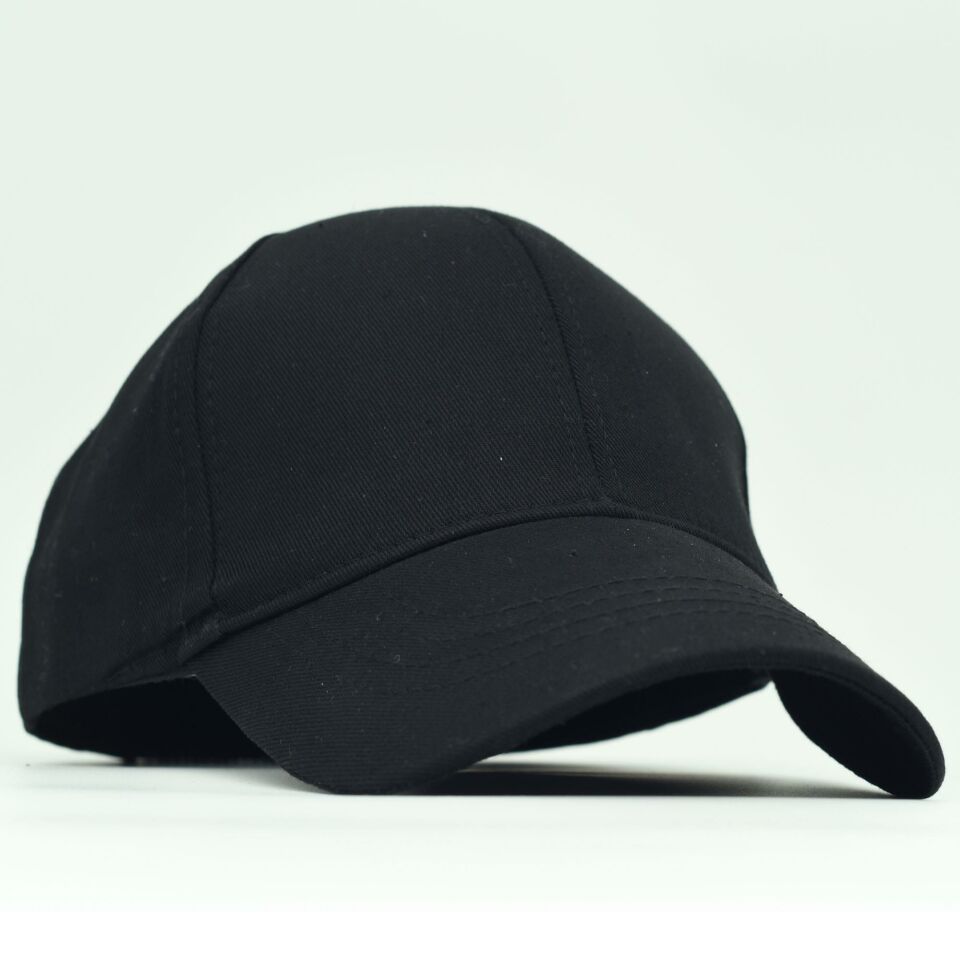 Unisex Ayarlanabilir Siyah Spor Basic Şapka