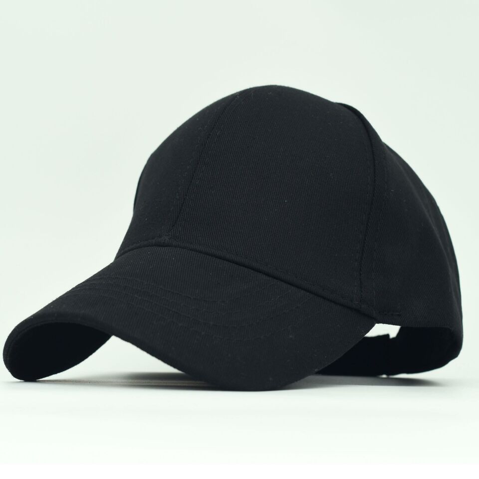 Unisex Ayarlanabilir Siyah Spor Basic Şapka