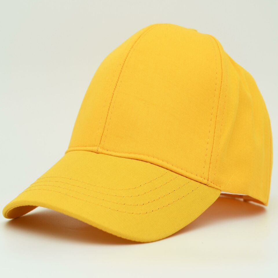 Unisex Ayarlanabilir Sarı Spor Basic Şapka