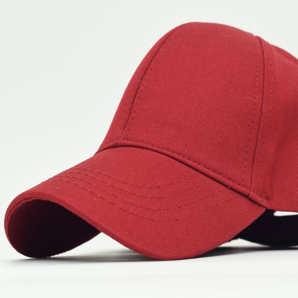 Unisex Ayarlanabilir Bordo Spor Basic Şapka