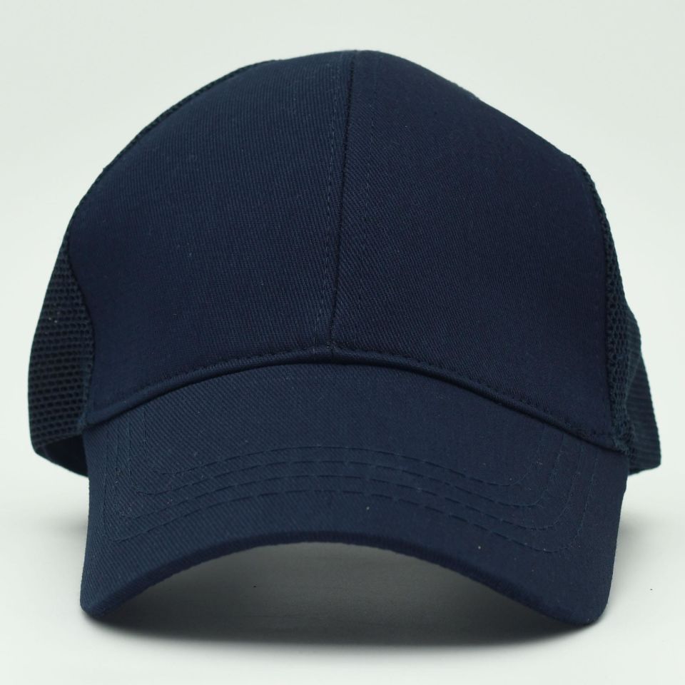 Unisex Ayarlanabilir Lacivert Fileli Spor Basic Şapka