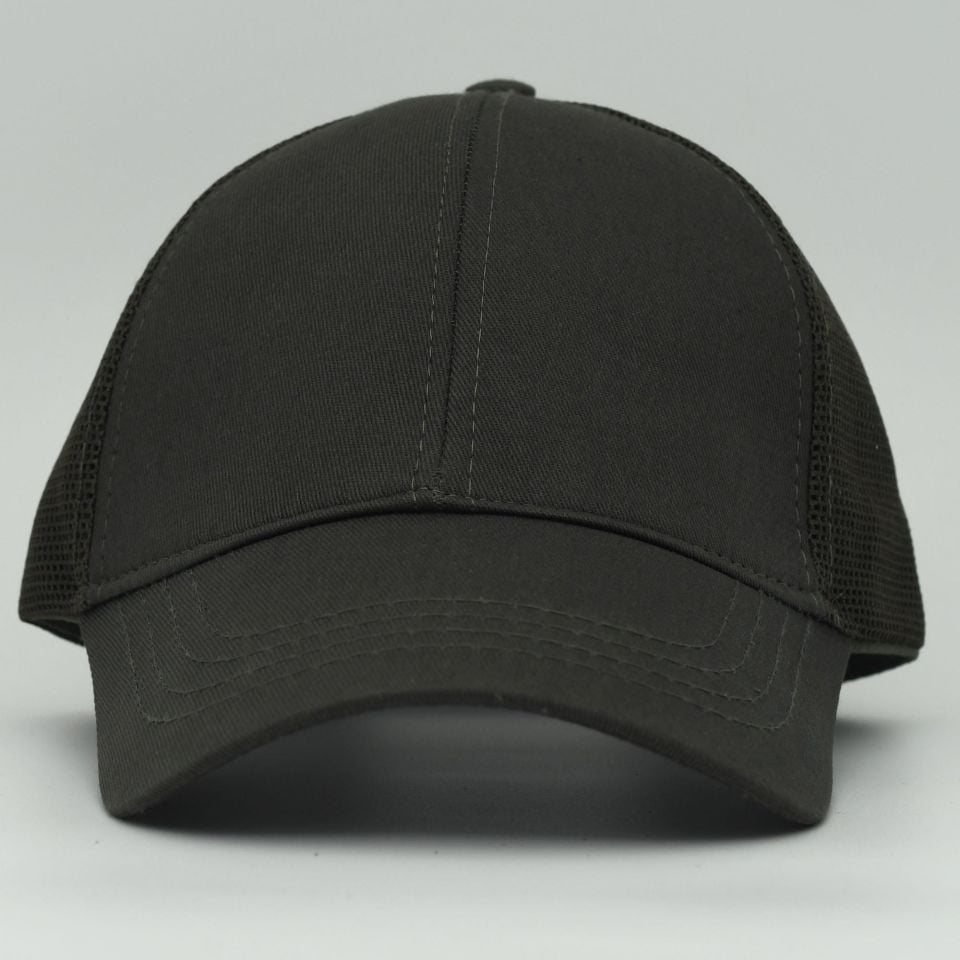 Unisex Ayarlanabilir Haki Fileli Spor Basic Şapka