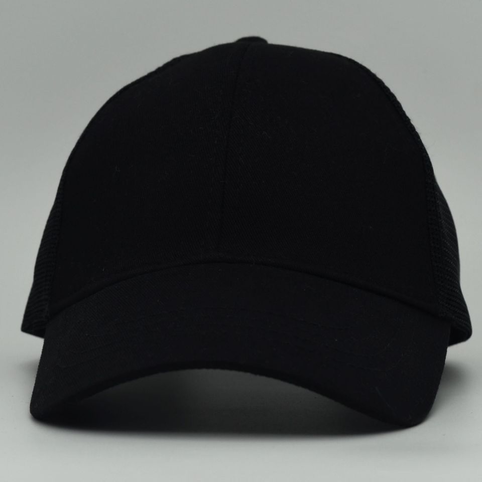Unisex Ayarlanabilir Siyah Fileli Spor Basic Şapka